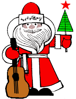 Музыкальный Дед Мороз с гитарой